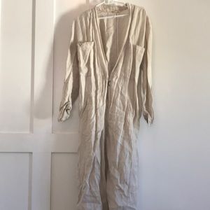 Free People linen duster coat